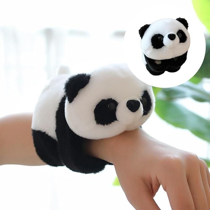 🐼 Unisex Stuffed Animal Slap Bracelet – Plush Panda Edition 🐼