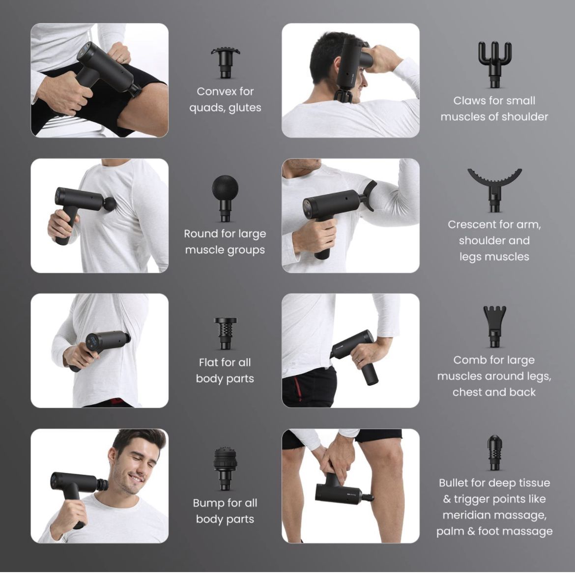 Recovera™ 6-Speed Muscle Massager Gun – Deep Tissue Therapy at Home