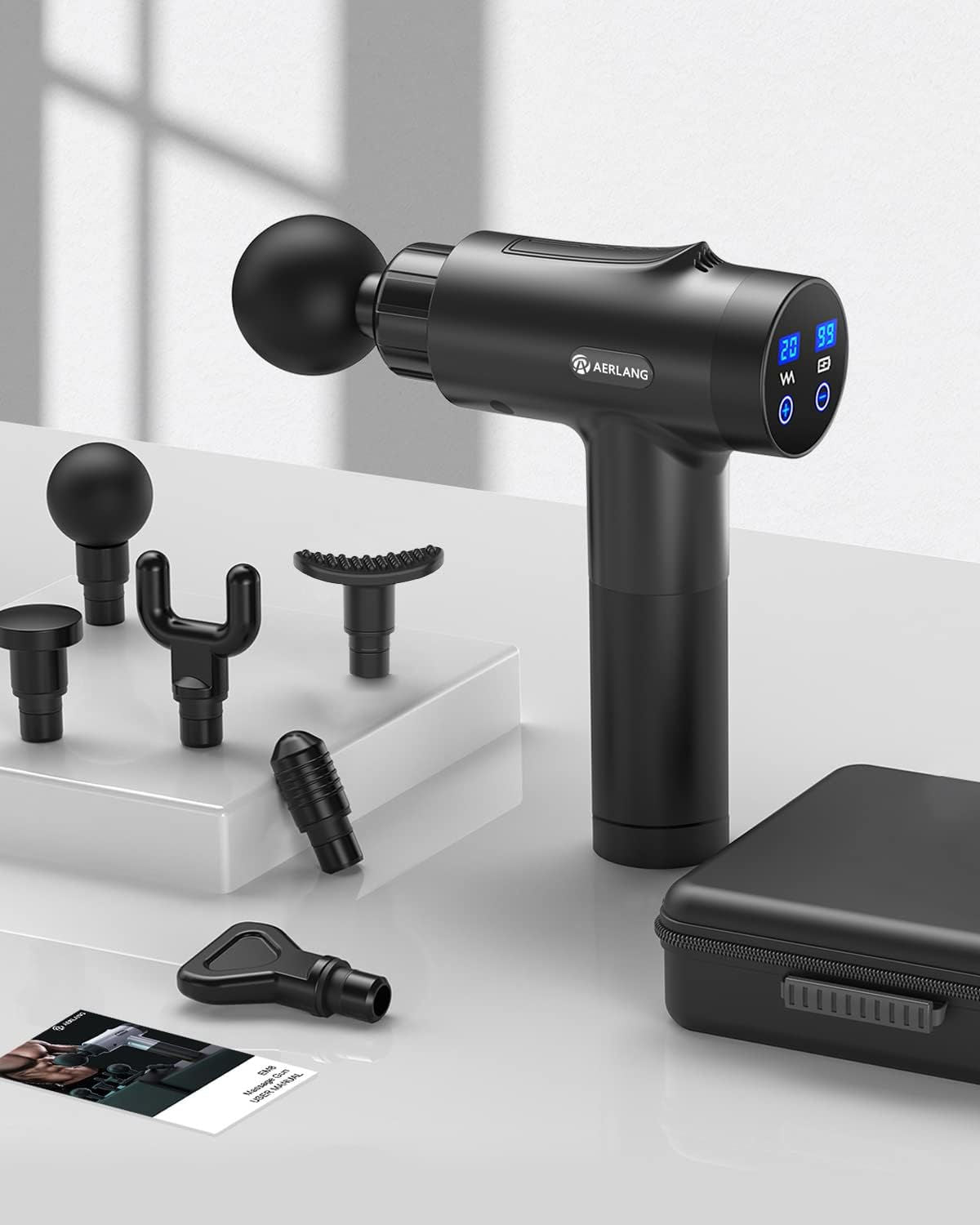 Recovera™ 6-Speed Muscle Massager Gun – Deep Tissue Therapy at Home