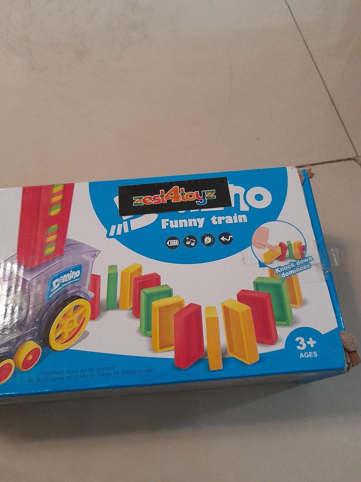 🚂 Train Toy Domino Set for Kids – BPA-Free, With Sound Effects