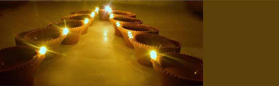 🪔 Water LED Diya Set – Flameless, Smokeless & Water-Activated