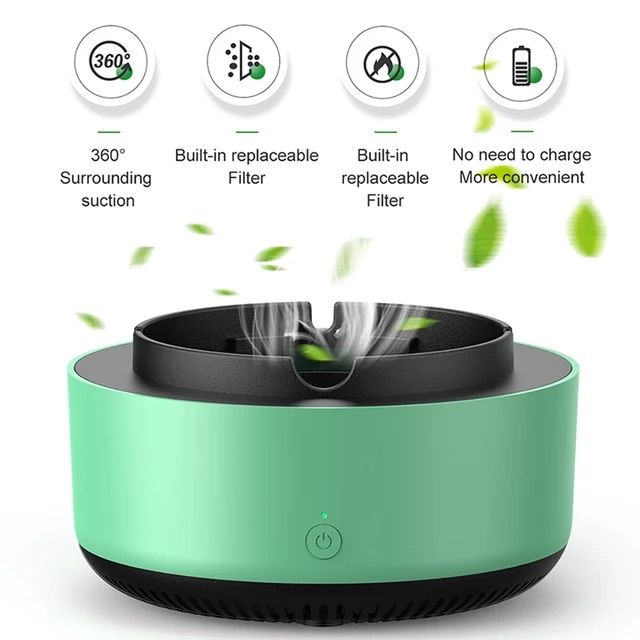 🔥 Air Purifier Smart Smokeless Ashtray – Fresh Air, Anywhere!