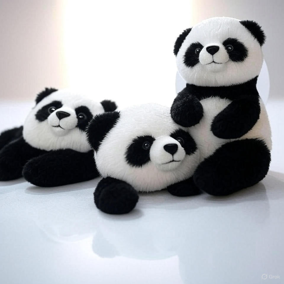 🐼 Unisex Stuffed Animal Slap Bracelet – Plush Panda Edition 🐼