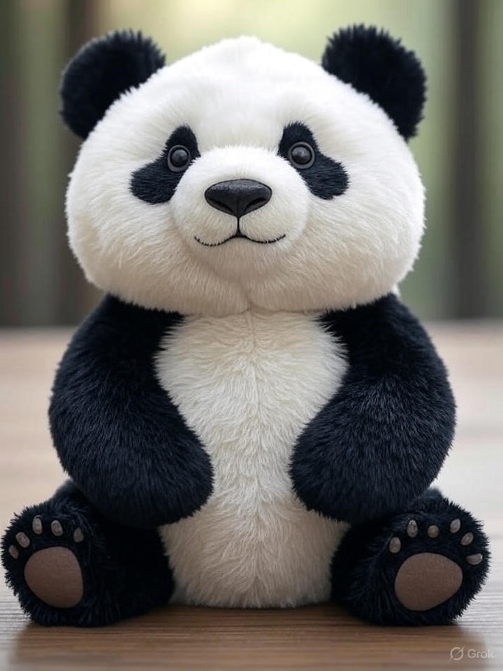 🐼 Unisex Stuffed Animal Slap Bracelet – Plush Panda Edition 🐼